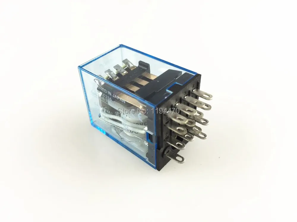 10 шт./лот реле питания MY4NJ 24V DC катушка миниатюрное 4NO 4NC 14 контактов 5A 240VAC MY4N-J HH54P |