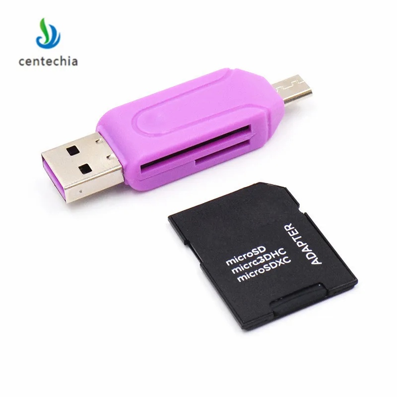 Centechia высококачественный мини USB 2 0 кардридер для Micro SD карты TF адаптер Plug and Play