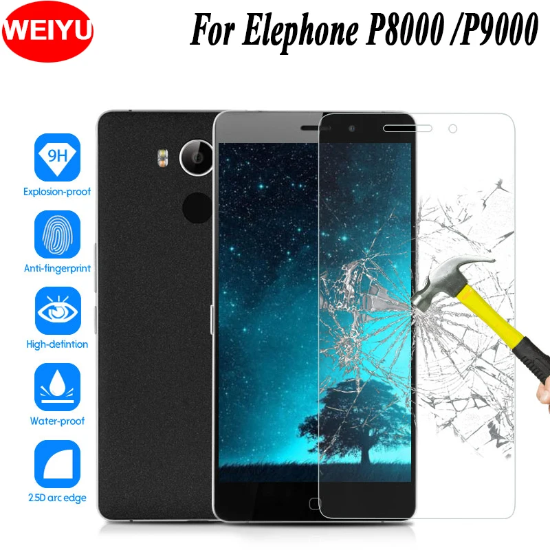 Для Elephone P9000 Защитная стеклянная пленка для экрана ультратонкая P8000 Прозрачная