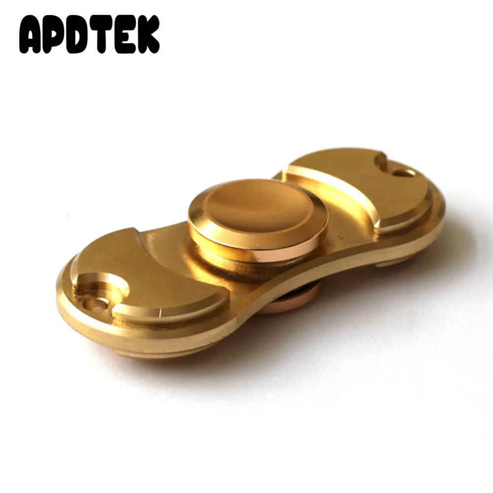 APDTEK 2017 Новый Непоседа Spinner EDC Руки Палец Счетчик Латунь материал Спин