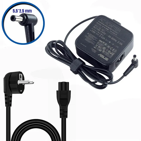 Адаптер для ноутбука Asus 19V 3.42A 65W 5,5*2,5mm PA-1650-78 Зарядное устройство переменного тока для ноутбука Asus S46CA X550 X550CA X550CC X550DP - Цвет: Белый