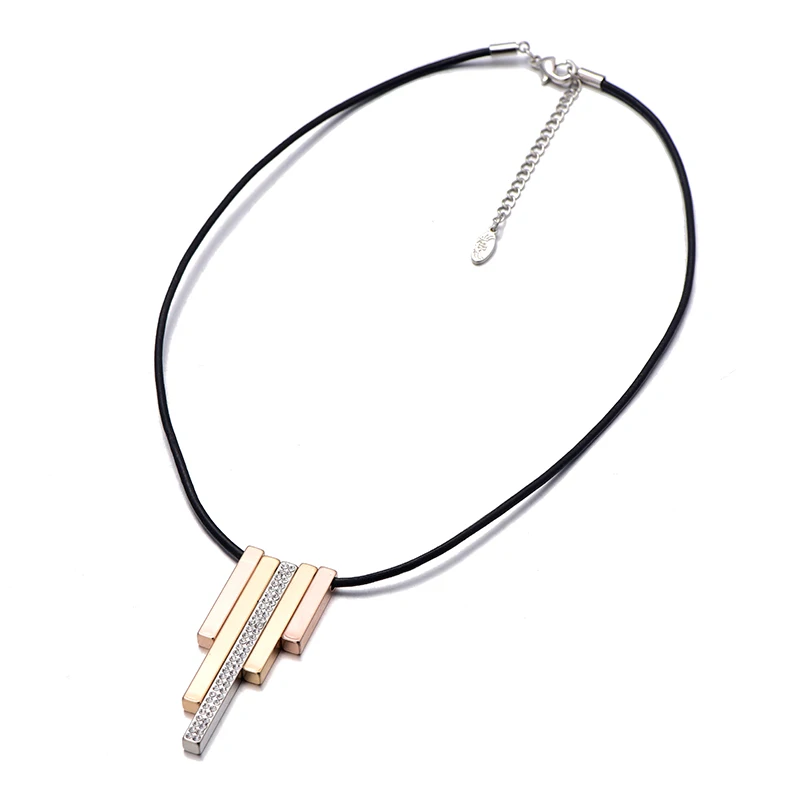 Shefly новые модные квадратные Подвески до ключиц ожерелье простые тонкие DIY