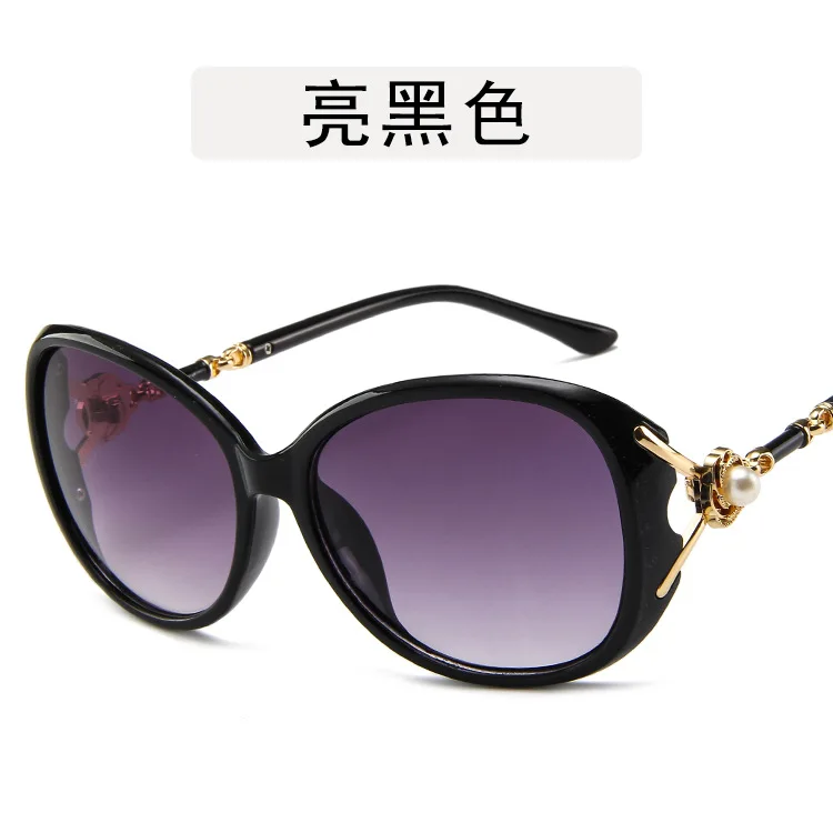 

2019 Pearl Oversized Sunglasses Women Luxury Brand Designer Vintage Women Sunglass Fashion Big Frame Eye Sun Glasses UV400