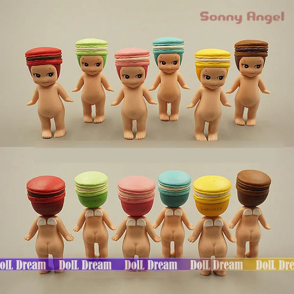 7-8 см 12 шт./лот Kawaii Cute Macaron французский десерт Sonny Angel Набор фигурок лучшие