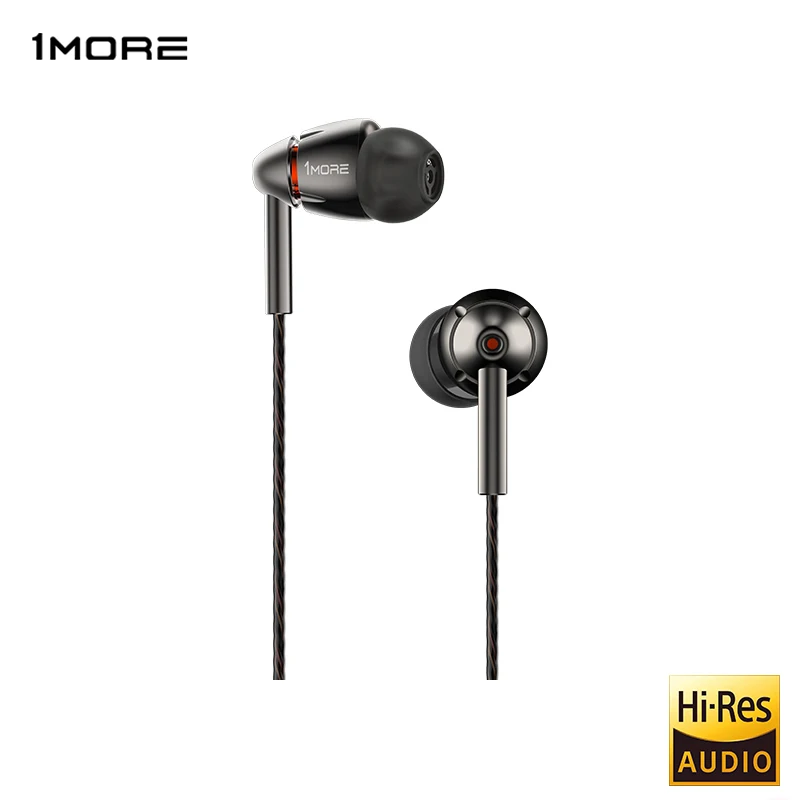 1MORE Quad Driver Flagship Earphone Pen Tended Diamond like Carbon Fiber Diaphragm Kevlar MEMS микрофон L сгибание E1010|earphones