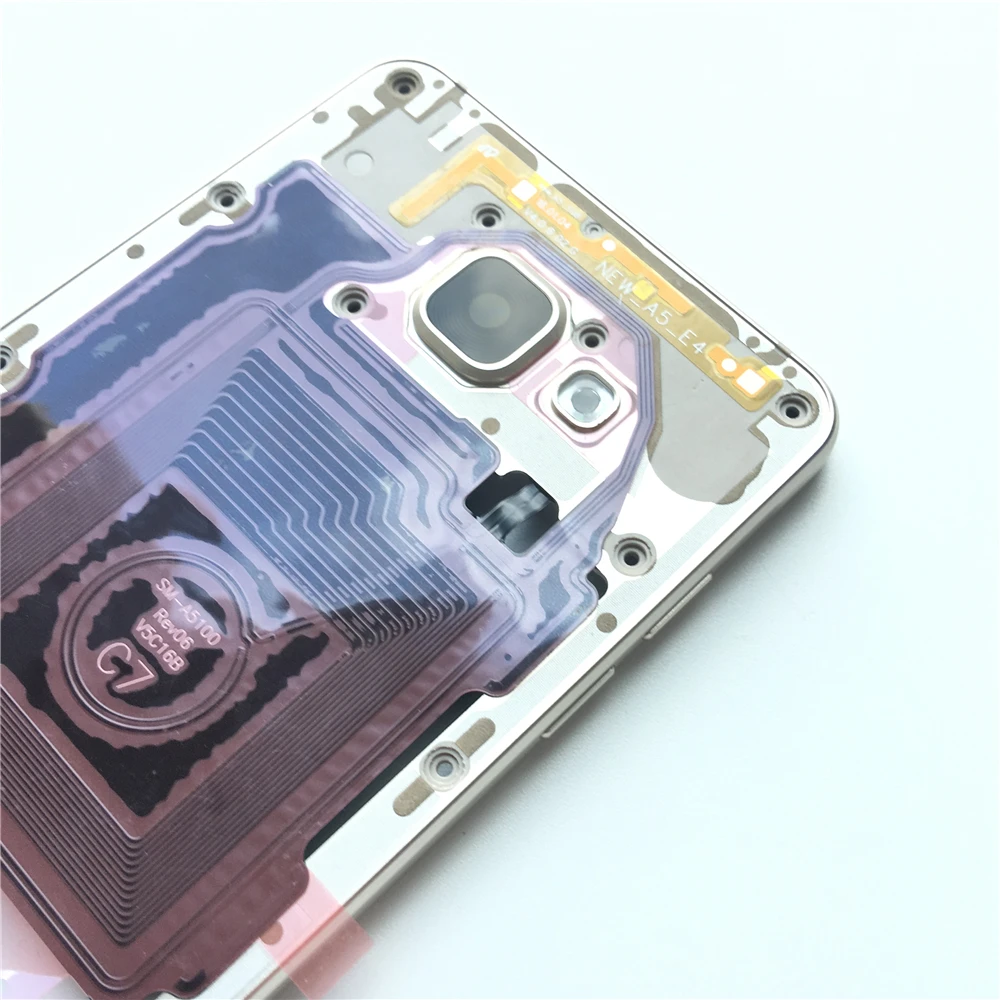 Для Samsung A5 2016 A510 A510F оригинальная средняя рамка пластина Корпус Шасси + боковые