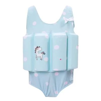 Light blue briefs Girls Swimsuits Child Swimming Trunks Shorts Children's Swimwear Kids Buoyancy Swimsuit Baby Boys Girls Swim Vest - Цвет: Light blue briefs
