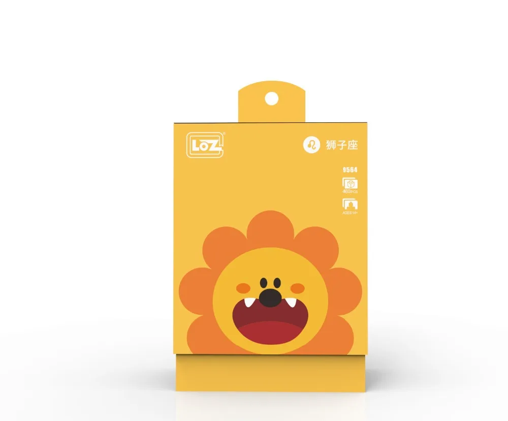 LOZ алмазные блоки TongDaoDaShu Лев созвездие игрушки мультфильм животных Diy