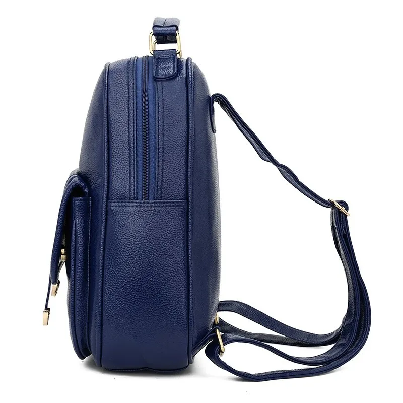 Женские кожаные рюкзаки школьные сумки высокого качества для путешествий