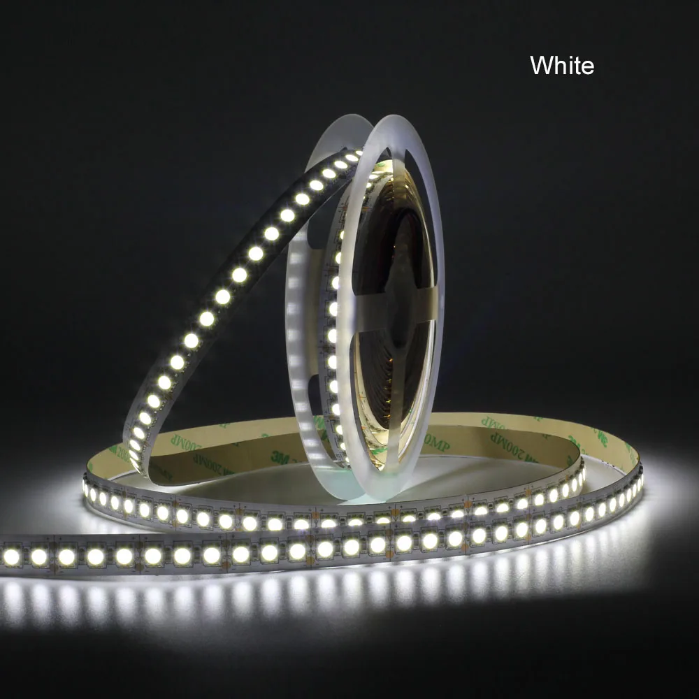 SMD 5050 Светодиодная лента IP20 не Водонепроницаемая DC 12V 5M 600LED 120LED/M Белая теплая