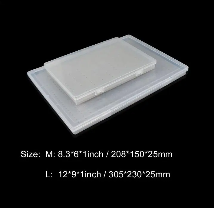 Aventik Super Large Capacity Clear Lid Slim Fly Boxes Competition Fly FISHING Boxes Two Sizes Holds Up To 800 Flies