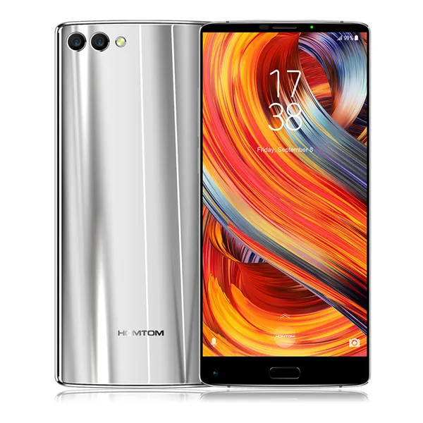 HOMTOM S9 Plus, 18:9 HD+ 5,9", полный дисплей, сотовый телефон MT6750T, четыре ядра, 4 Гб ram, 64 ГБ rom, двойная задняя камера, мобильный телефон - Цвет: Silver