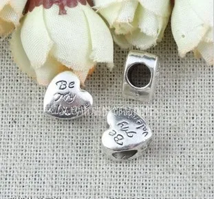 

(A3111) 10*11MM love Perforated beads fantasy beads for necklace Jewelry Findings,Accessories,pendant,Alloy Antique