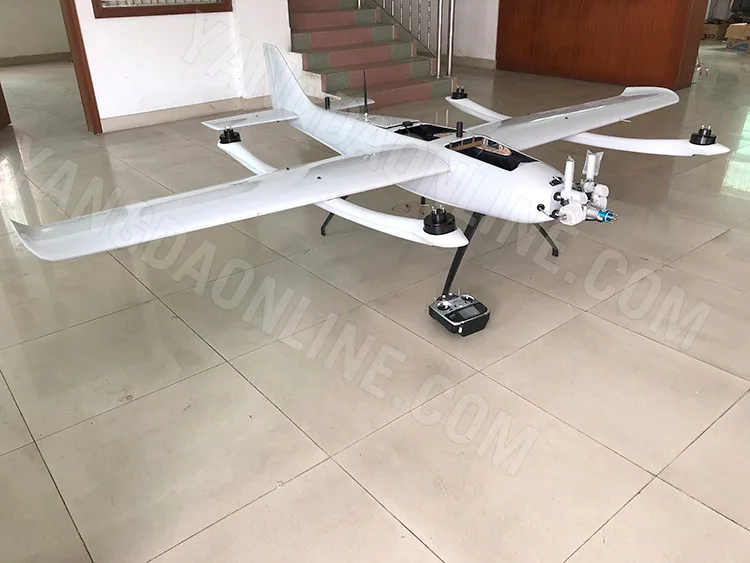 Гибридный беспилотный летательный аппарат с фиксированным крылом VTOL, 4-8 часов, дальний беспилотный летательный аппарат для осмотра, аэрофотосъемки, сельского хозяйства