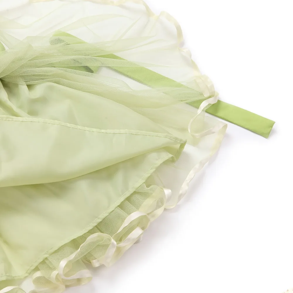 Новогодние товары Платье для маленьких девочек Лето 2017 г. Зеленый Тюль