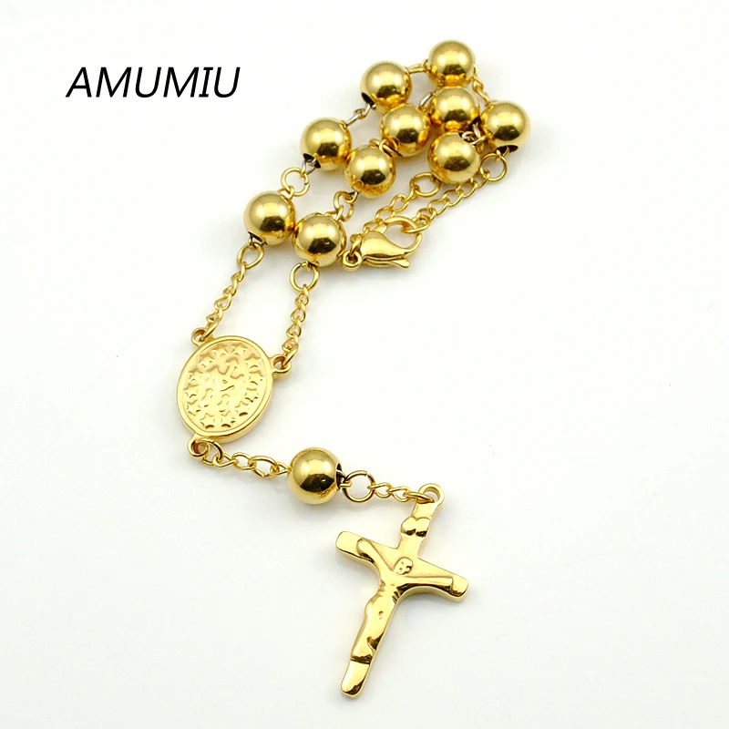 Ювелирные изделия AMUMIU HZB052W8 22 5 см * 8 мм цвет золото нержавеющая сталь 316l|bracelets