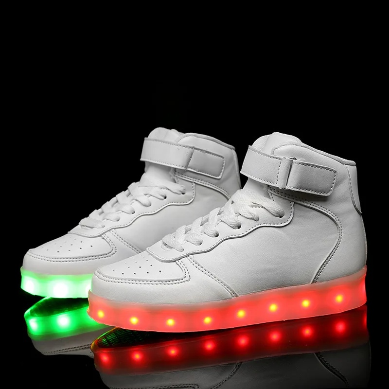 My Hero Academia Izuku Midoriya Led Cosplay Shoes Luminous Neon Basket Casual High Glowing With Usb Charge Light Up | Тематическая