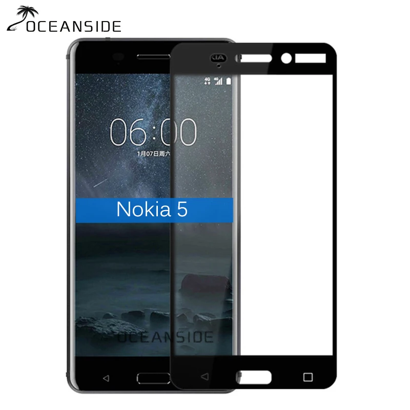 2 шт для Nokia 5 полное покрытие закаленное стекло протектор экрана 2,5 защитная пленка на Nokia5 TA-1024 TA-1027 TA-1053 Ta1053