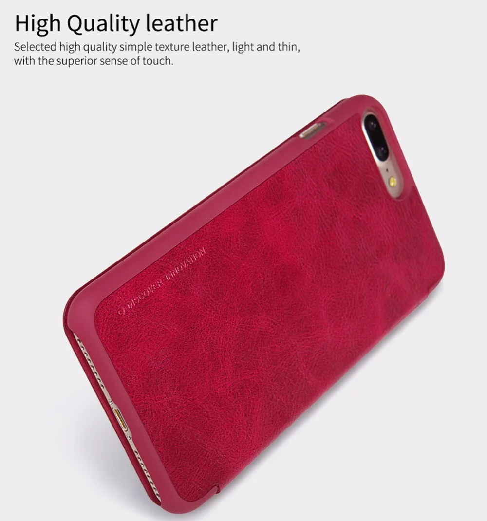 Чехол NILLKIN для Apple iphone 8 Plus серия Qin чехол книжка с бумажником plus из натуральной