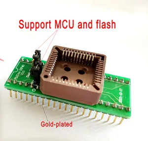 Переходник для программатора PLCC44 с поддержкой MCU flash и AT27C1024PLCC44 TL866ii plus top3100 top3000