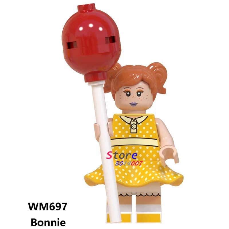 WM697 Одна история игрушек 4 Базз Лайтер Вуди Джесси Даки Бо Peep Duke Caboom Alien Hamm Sonic строительные блоки - Цвет: WM697