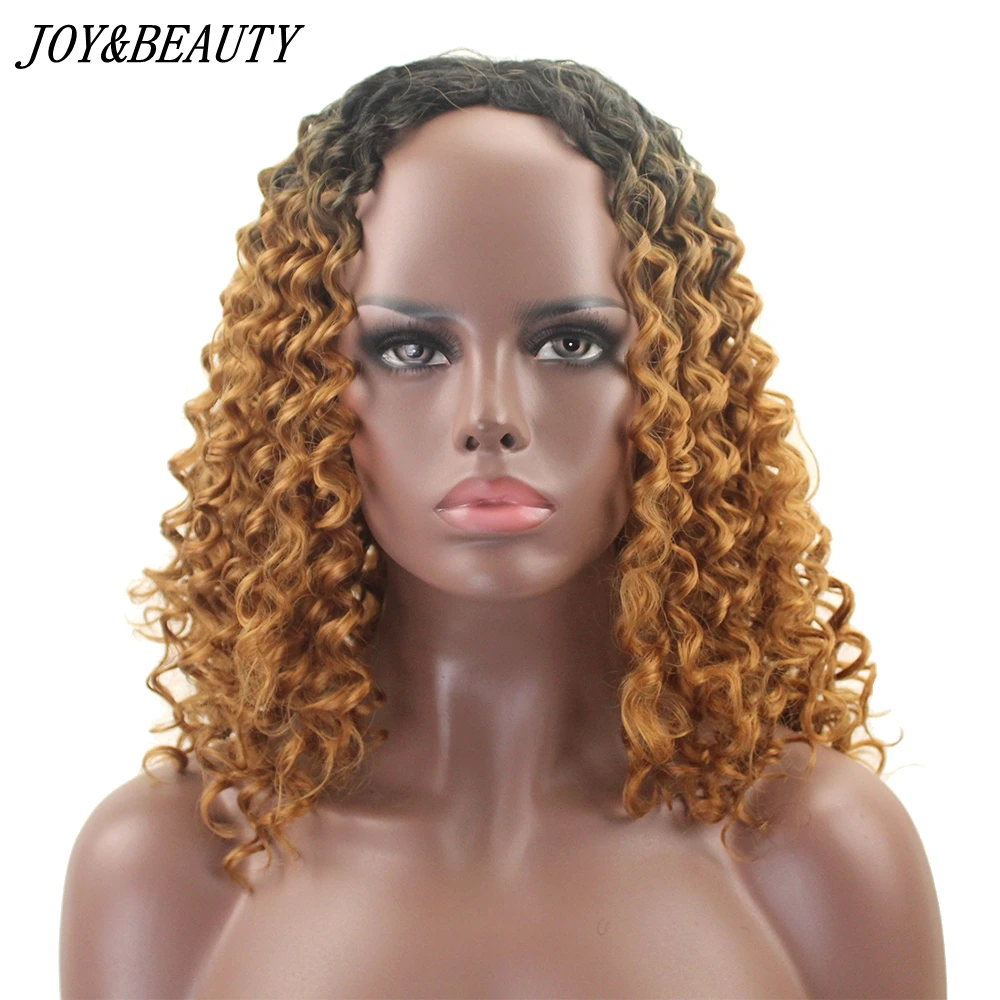 JOY & BEAUTY черный Омбре коричневый кудрявый парик для черных женщин афро