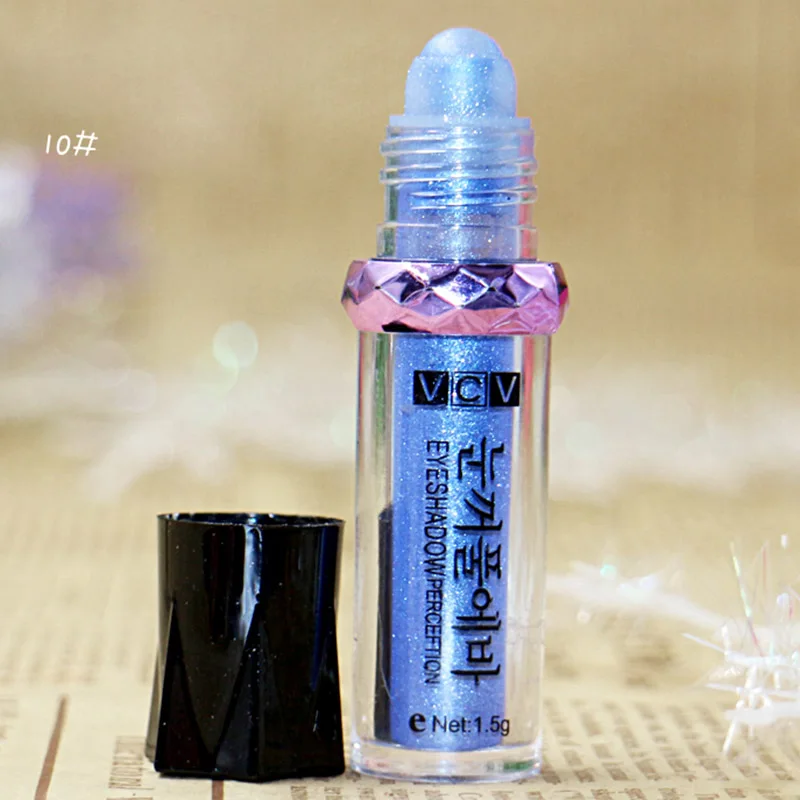 style 10 Beauty women 11 цветов одиночные Роликовые Тени для век рассыпчатая пудра водонепроницаемые тени для век макияж мерцающие блестящие глаза Косметика sombras - Цвет: style 10