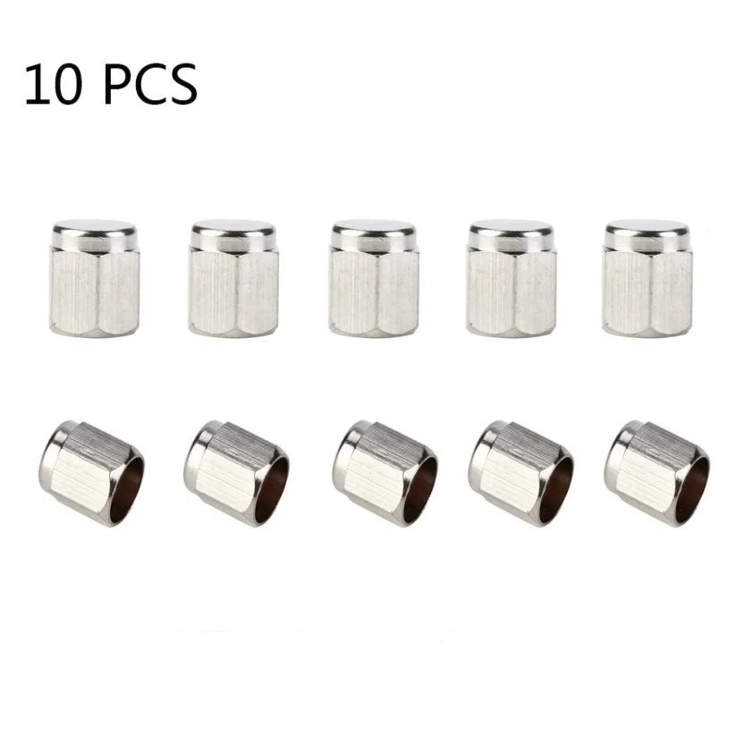 Колпачки для клапанов 10 шт. модные медные хромированные колпачки автомобильных