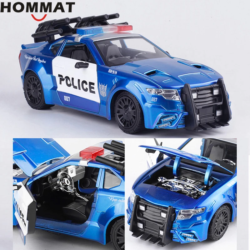 HOMMAT моделирование 1:36 трансформатор Ford Mustang баррикад полицейский спортивный