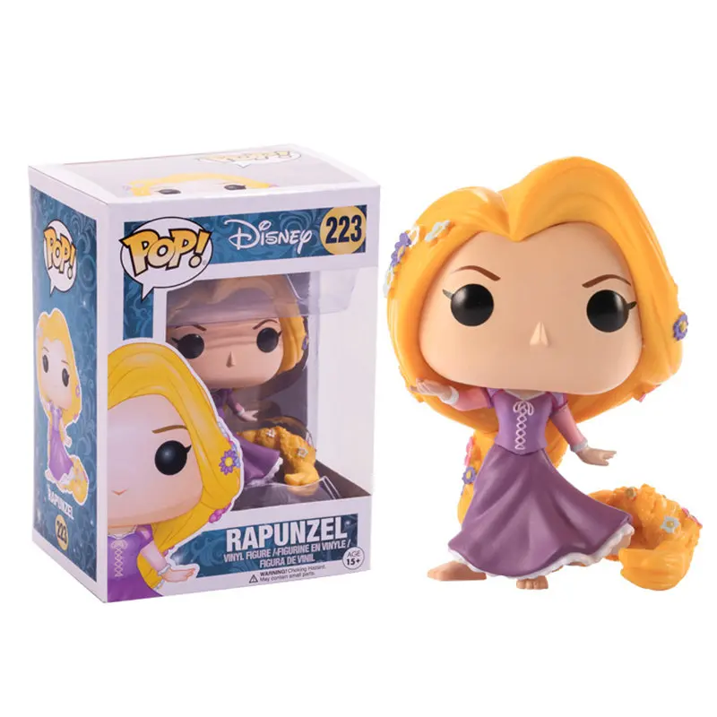 with box FUNKO поп Дисней мультфильм фильм запутанный и Рапунцель винил Фигурка Коллекционная модель игрушки для детей подарок на день рождения - Цвет: with box