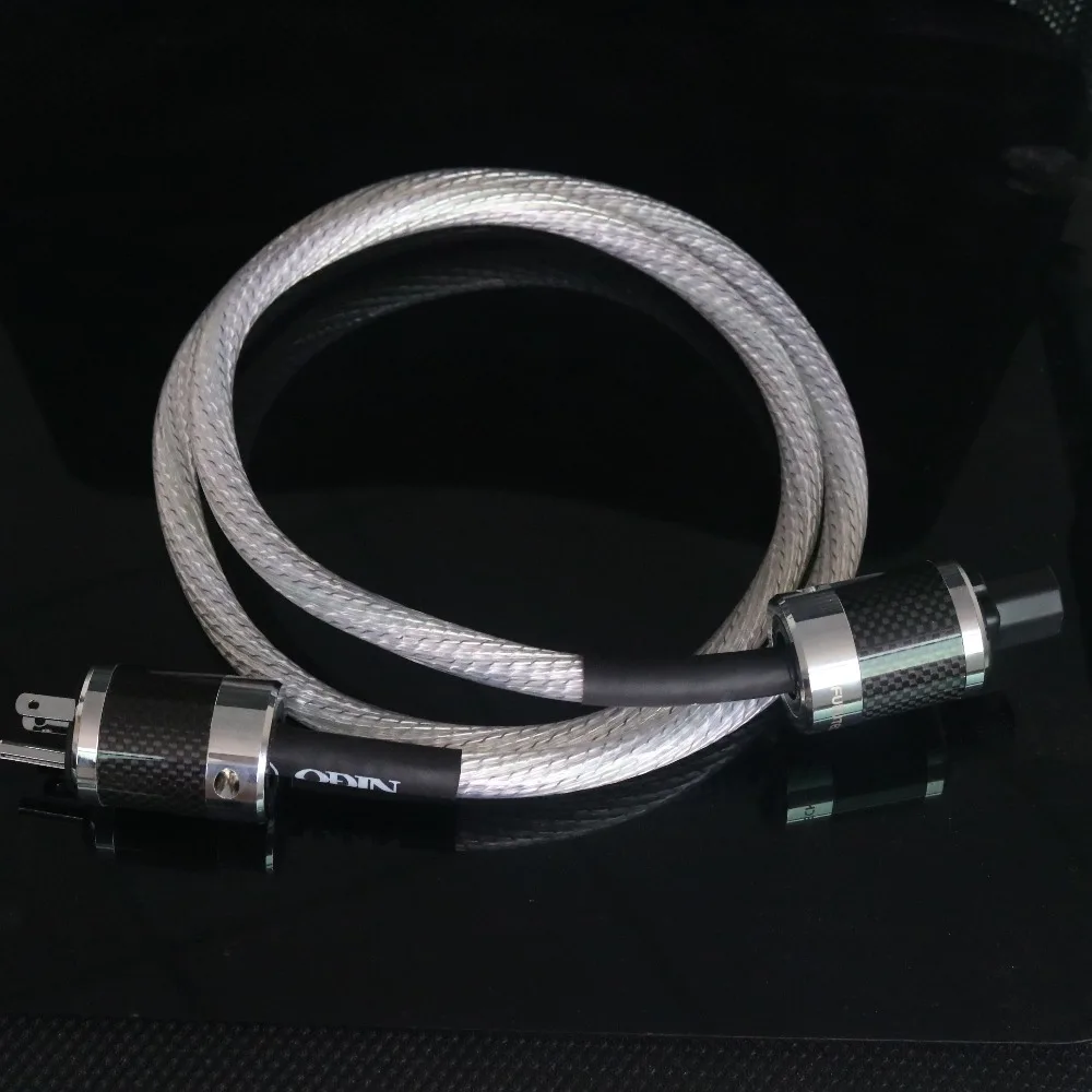 Hi end DIY XSSH аудио YIVO Женский штекер из углеродного волокна AC Разъем 13 мм OD 9 core OFC