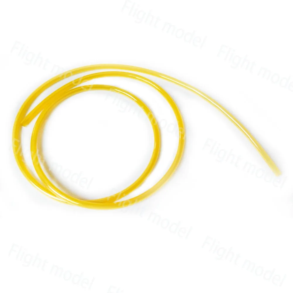 Шланг топливной лески 3 фута (1 метр) для газового двигателя D4mm * D2.5mm D5mm D3.5mm желтый
