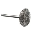 Новое поступление, щетки из стальной проволоки для Dremel, аксессуары для вращающихся инструментов, Т-образная щетка из нержавеющей стали