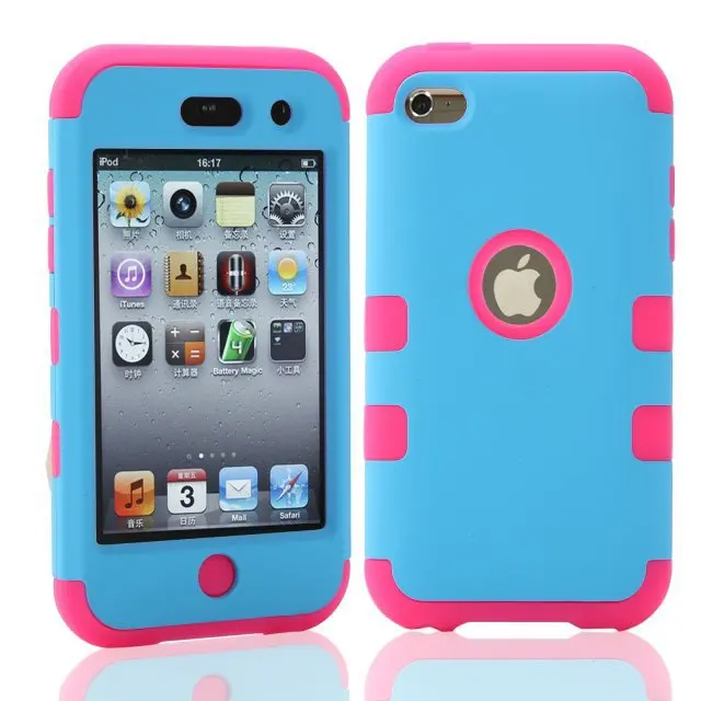 Для ipod touch 4 Touch4 4th г Гибридный противоударный Combo робот 3 в 1 предмет резиновая