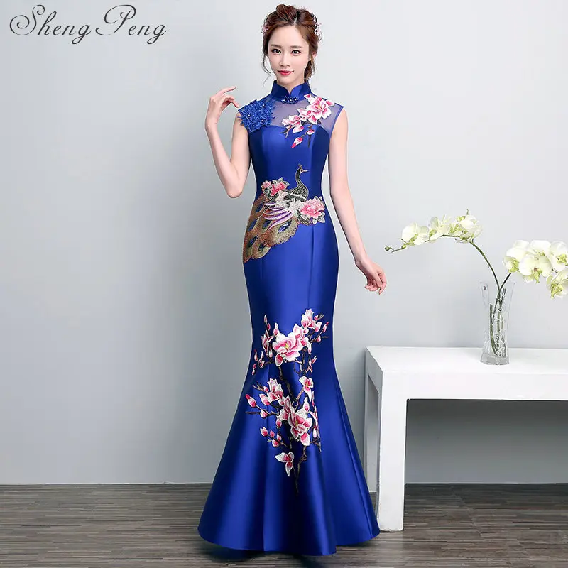 Платье Ципао традиционное китайское платье русалки дизайнерское стильное