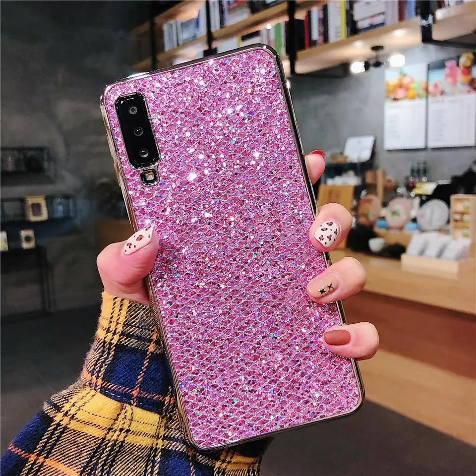 Для huawei P20 Pro P10 крышка Элитный бренд 3D блеск мягкий чехол Bling с покрытием для P9 P8 Lite