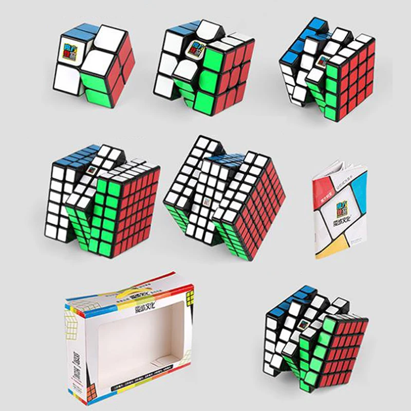 Магический куб D FantiX Moyu Cubing набор из 6 предметов 2x2 3x3 4x4 5x5 6x6 7x7 скоростной с