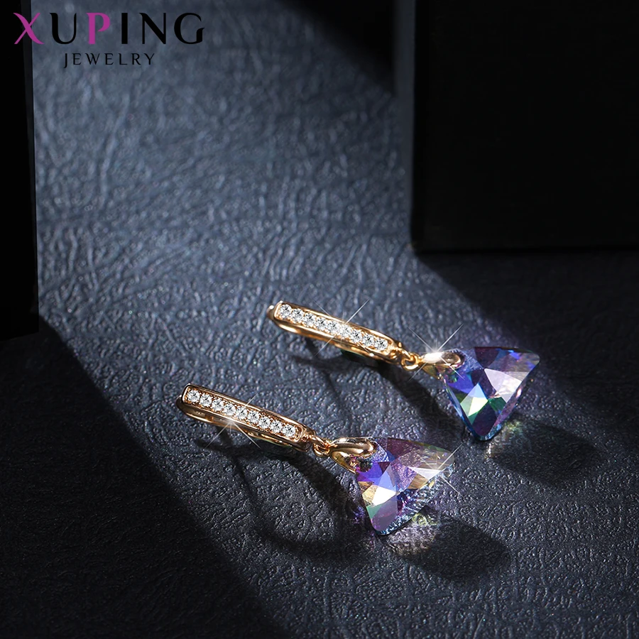 Xuping длинные Винтажные серьги с кристаллами от Swarovski Европейский стиль ювелирные изделия подарок на год для женщин девочек S185-20539