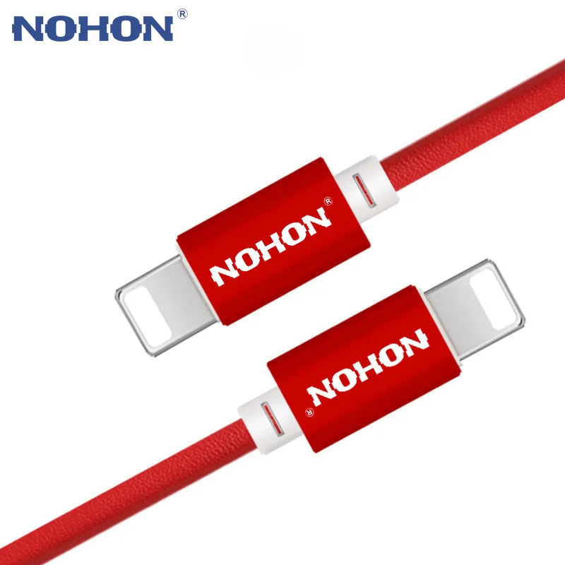 NOHON 8-контактный usb-кабель для быстрой зарядки для Apple iPhone 8, 7, 6 Plus, 5, 5S, 5C, iPad, iPod, iOS 9, 10, usb-кабель для зарядки и синхронизации данных