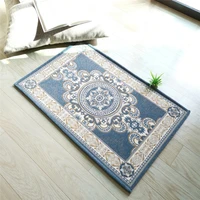 luxury flower pattern floor mat jacquard weave entrance doormat thicken kitchen carpets hallway living room washable home rugs
