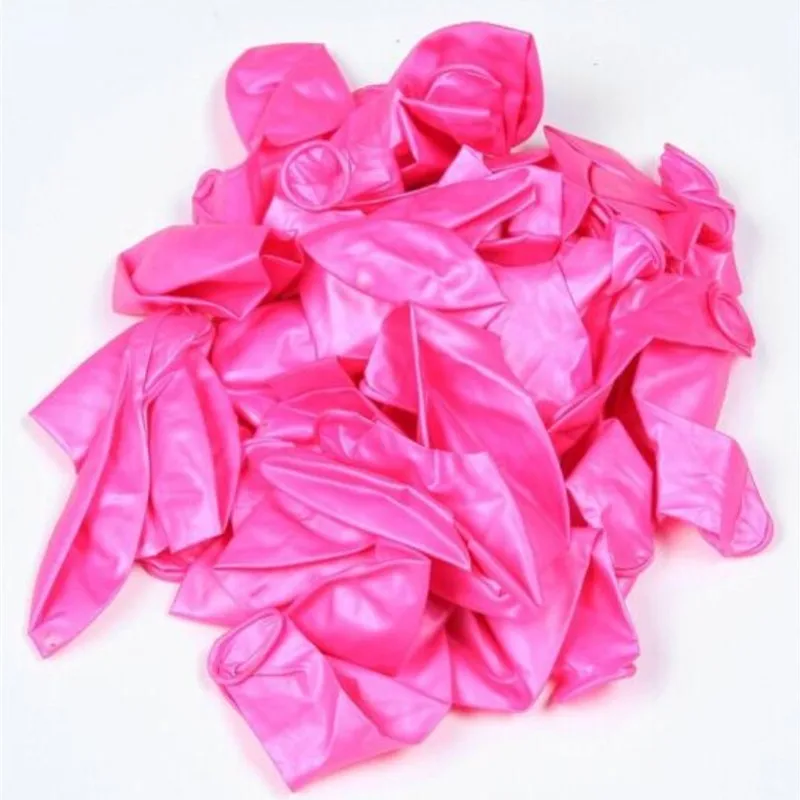 50pcs10 дюймов жемчужные латексные розовый клипсы для воздушных шаров