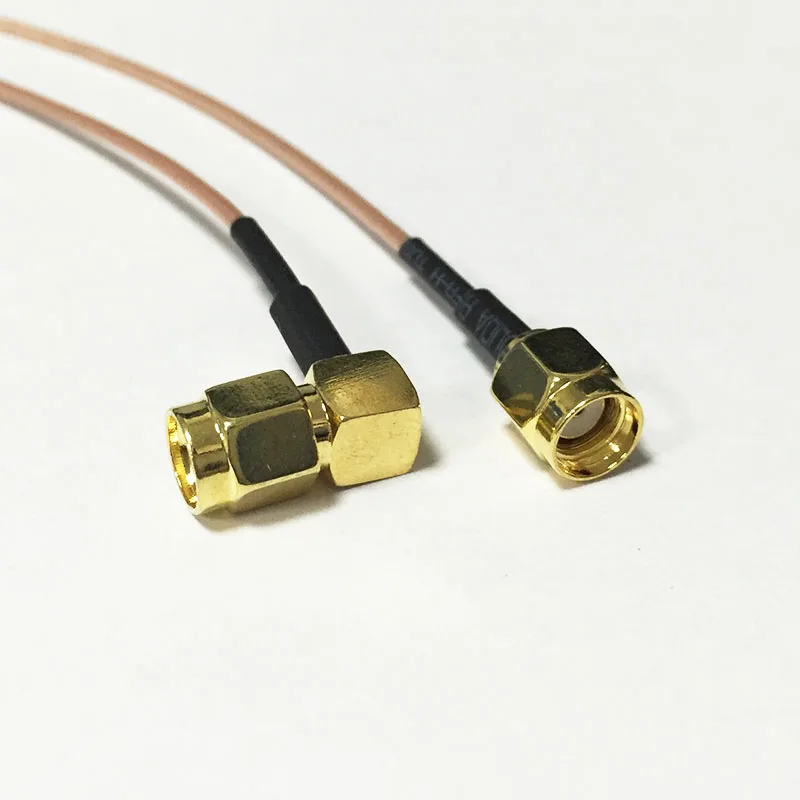 Коаксиальный кабель RG178 новый модем штекер с прямым углом поворота RP SMA 15 см 6
