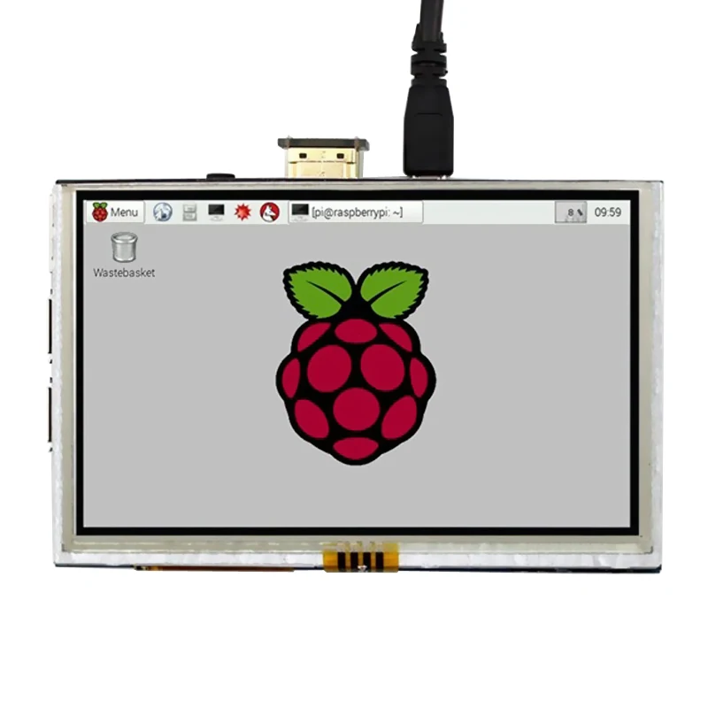 Для Raspberry Pi 5 дюймов чехол для экрана черный белый ЖК-держатель кронштейн для Raspberry Pi 3 Model B Plus 5 дюймов Чехол для дисплея