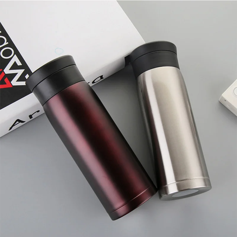 Фото New double 304 stainless steel car coffee cup hot water thermos can be inserted straw cover Дом и сад New double 304 stainless steel car coffee cup hot water thermos can be inserted straw cover Дом и сад