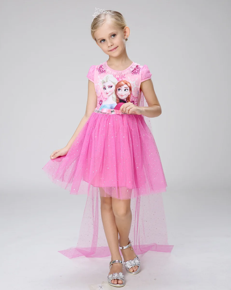 Disney Frozen новые костюмы для детей Эльза партия костюм Эльзы jurk vestido de festa fantasias infantis para menina disfraz princesa