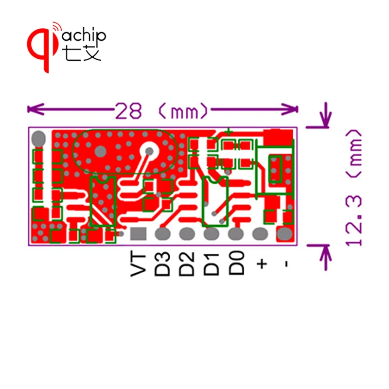 433 МГц RF учебный код приёмника декодер модуль Беспроводной 4 канальный выход
