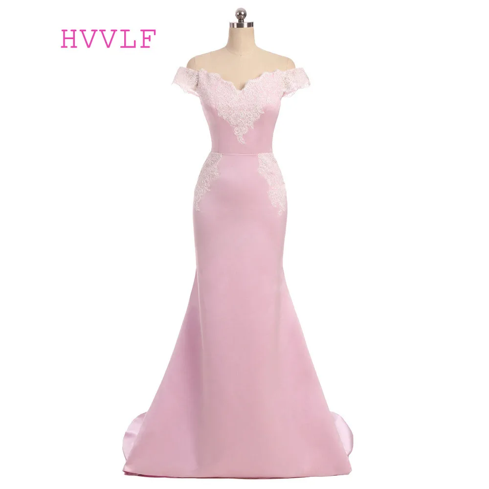 С низким вырезом на спине розовое вечернее платье Русалка с v образным Кепки