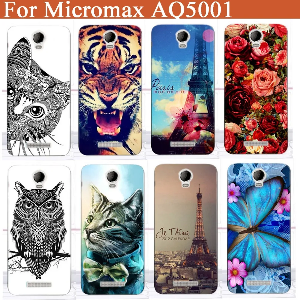 Крутой чехол с рисунком для Micromax AQ5001 aq5001 Популярный Блестящий качественный чехол с Эйфелевой башней и розами
