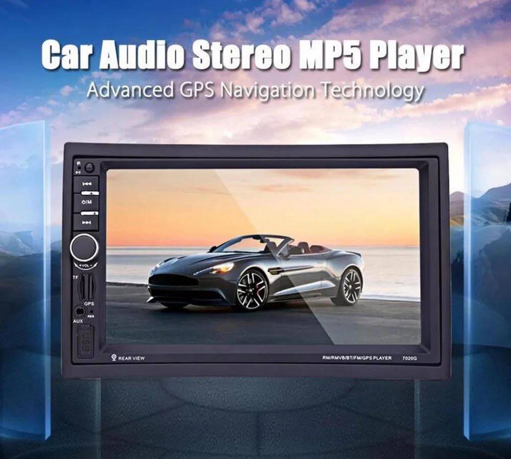 2 Din Автомагнитолы 7''Touch экранный проигрыватель + сзади Камера Bluetooth зеркало с