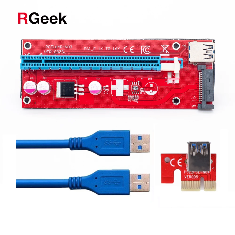 Адаптер для видеокарты PCI-E PCI E Express 60 см от 1 до 16 x майнинга биткоинов BTC |